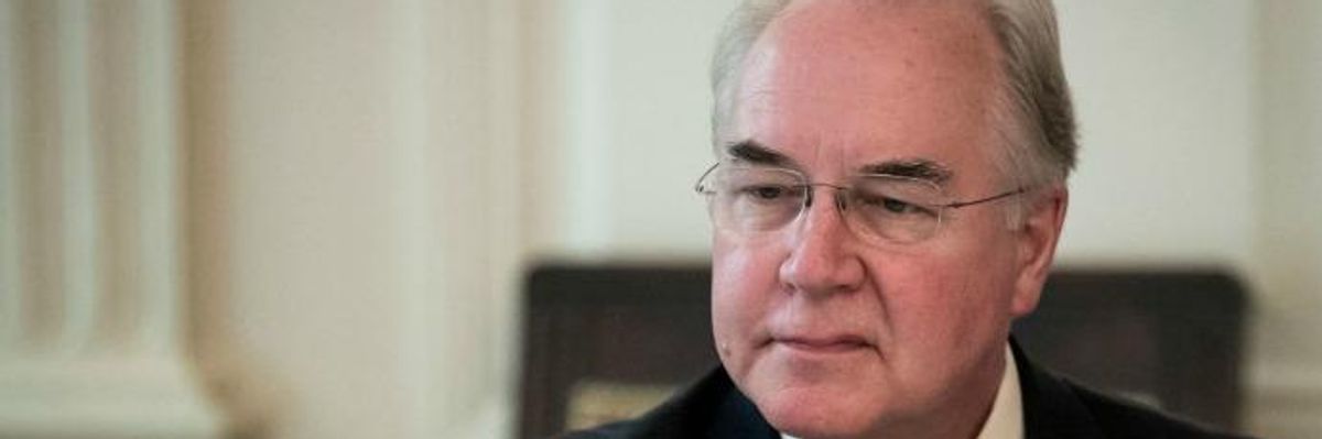 Trump's Private Jet-Loving Health Secretary Tom Price Resigns