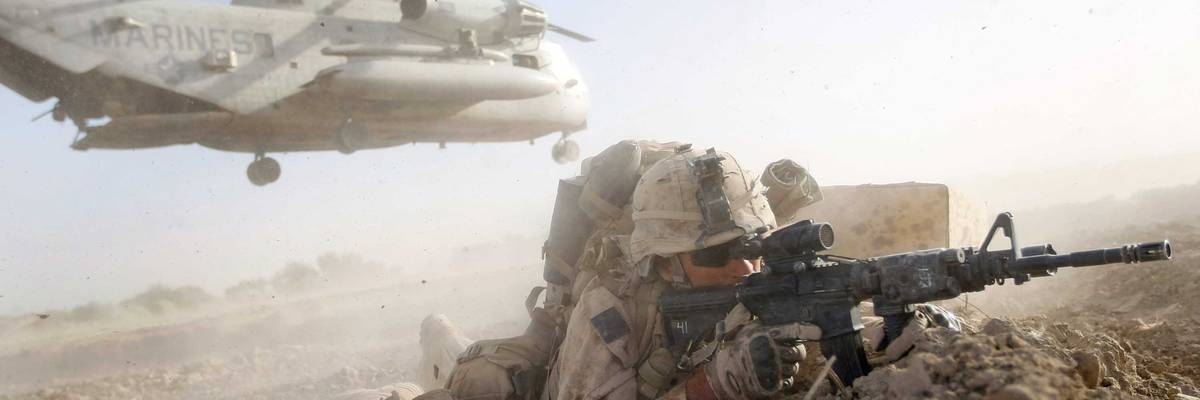 U.S. Marines Continue Suppression Of Insurgents