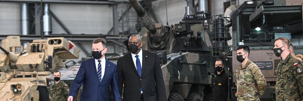 U.S. Pentagon chief speaks with Poland's defense minister