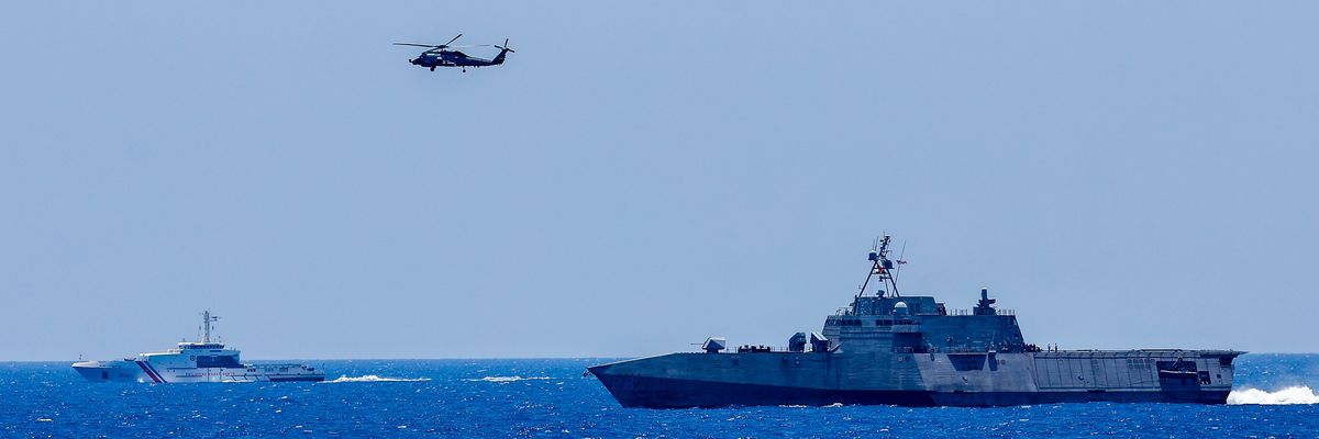 U.S.-Phillippines military exercises in the Pacific.