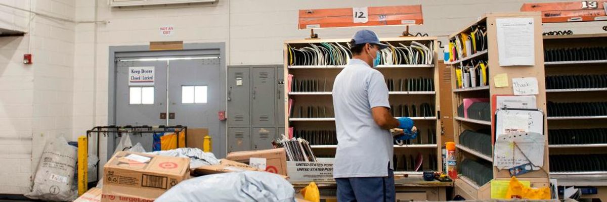 'A Catastrophe': Postal Workers Warn Trump Sabotage of USPS Could Delay Mail-In Ballots and Distort Election