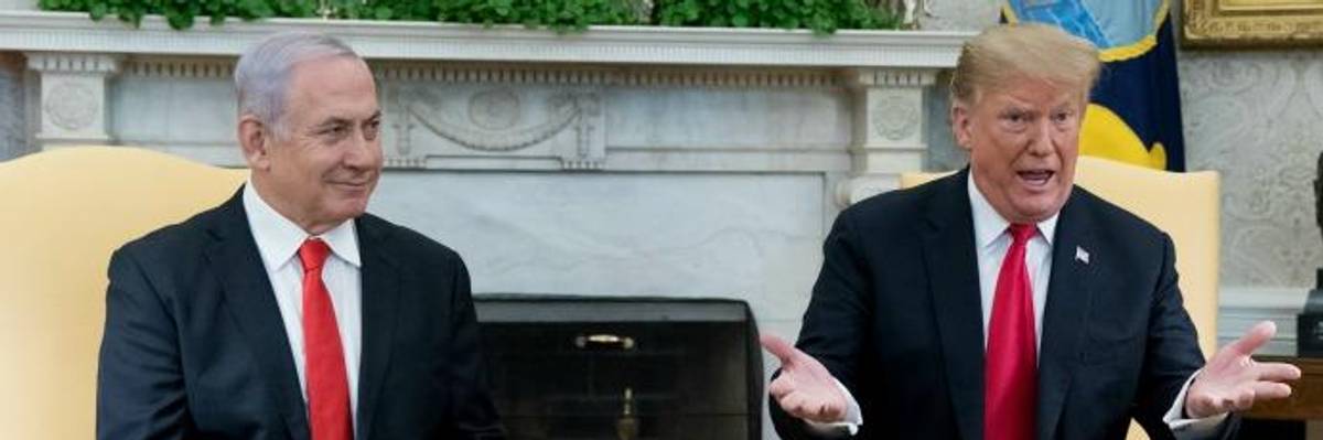 As Trump Gives Thumbs Up to 'Illegal Annexation,' Israel Starts Bombing Gaza Again