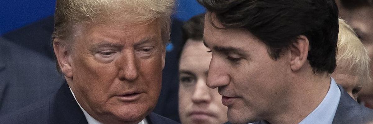 Feelings Hurt by 'Two-Faced' Trudeau and Laughing NATO Leaders, Trump Leaves Summit Early in a Huff