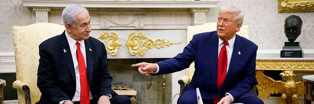 U.S. President Donald Trump and Israeli Prime Minister Benjamin Netanyahu