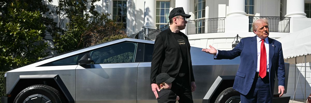 U.S. President Donald Trump and Tesla CEO Elon Musk