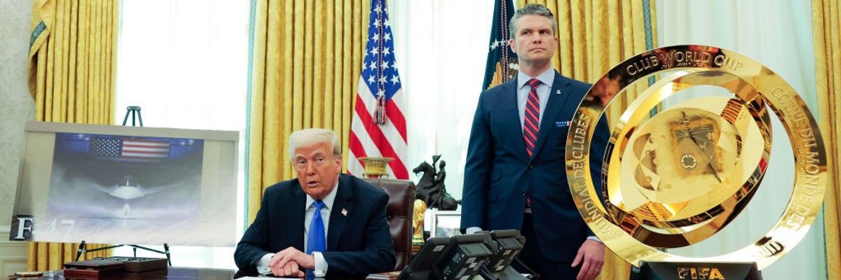 U.S. President Donald Trump and U.S. Secretary of Defense Pete Hegseth