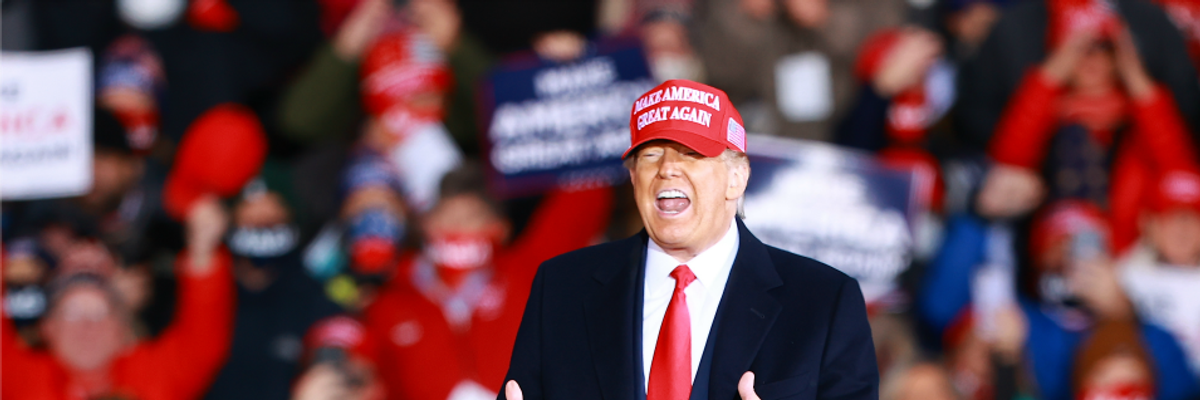 From 'Twelve More Years!' to 'Lock Her Up!' Trump Whips Proto-Fascist Michigan Crowd Into Frenzy