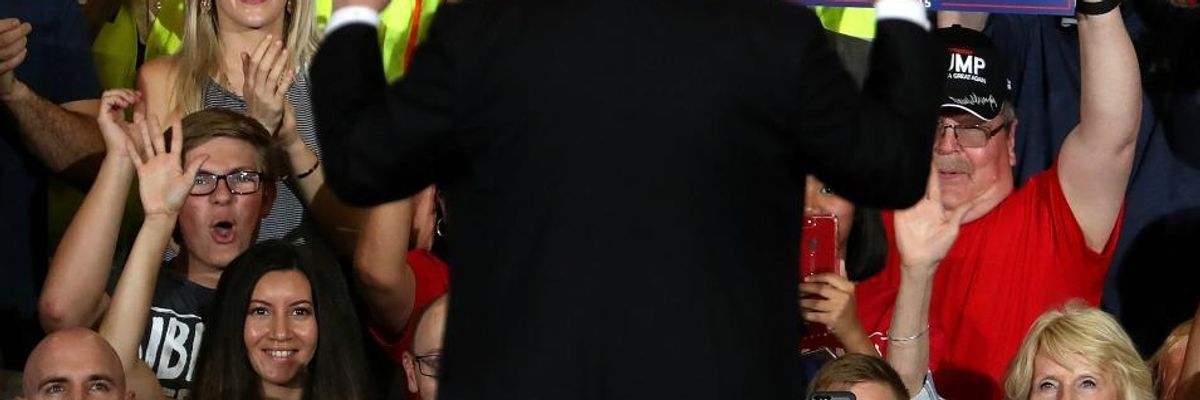 Blame It on the Base: Trump Tells Supporters His Impeachment Would Be Their Fault