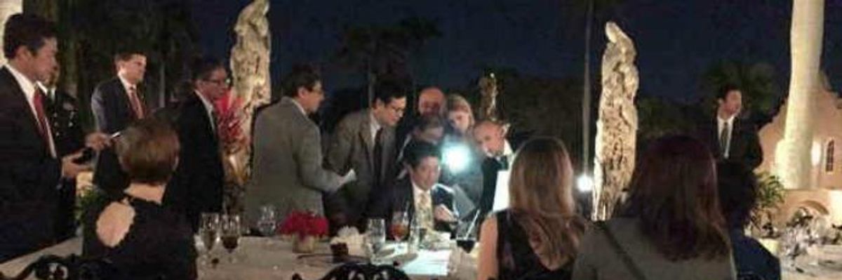 Mar-A-Lago Diners Get Front Row Seat to Trump's Nuclear Crisis