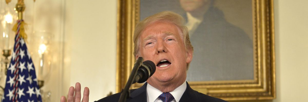 In 'Clear Violation of Domestic and International Law,' Trump Bombs Syria