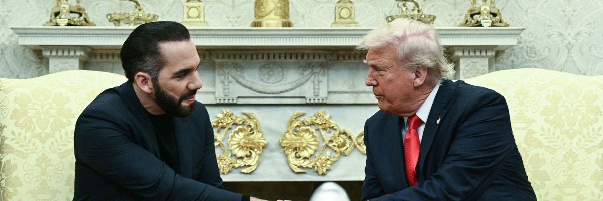 U.S. President Donald Trump meets with El Salvador's President Nayib Bukele