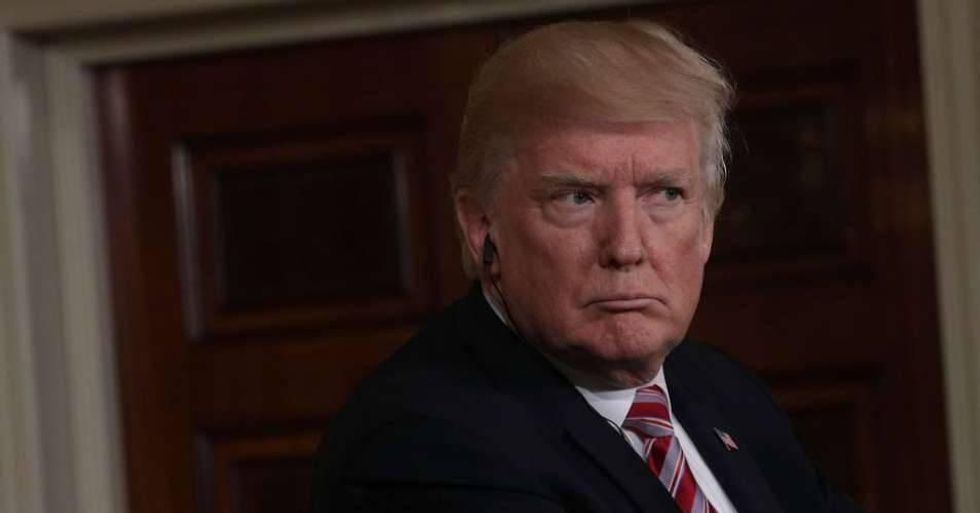 U.S. President Donald Trump participates in a joint news conference with Amir Sabah Al-Ahmad Al-Jaber Al-Sabah of Kuwait, September 7, 2017. (Photo: Alex Wong/Getty Images)