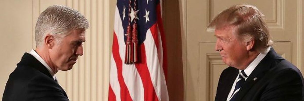 'Downright Unconstitutional': Gorsuch Slammed for Headlining Event at Trump Hotel