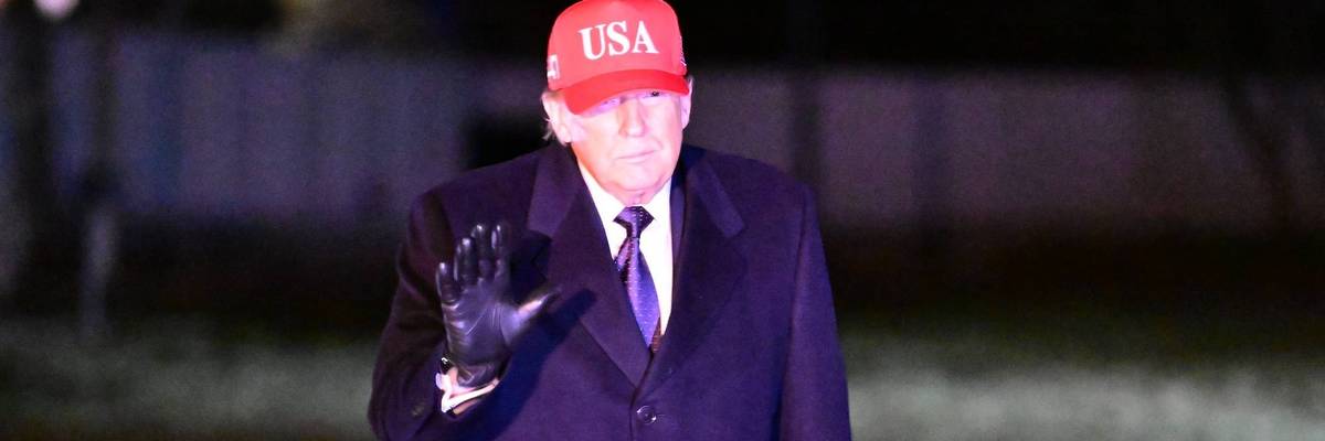 U.S. President Donald Trump returns to White House from Florida
