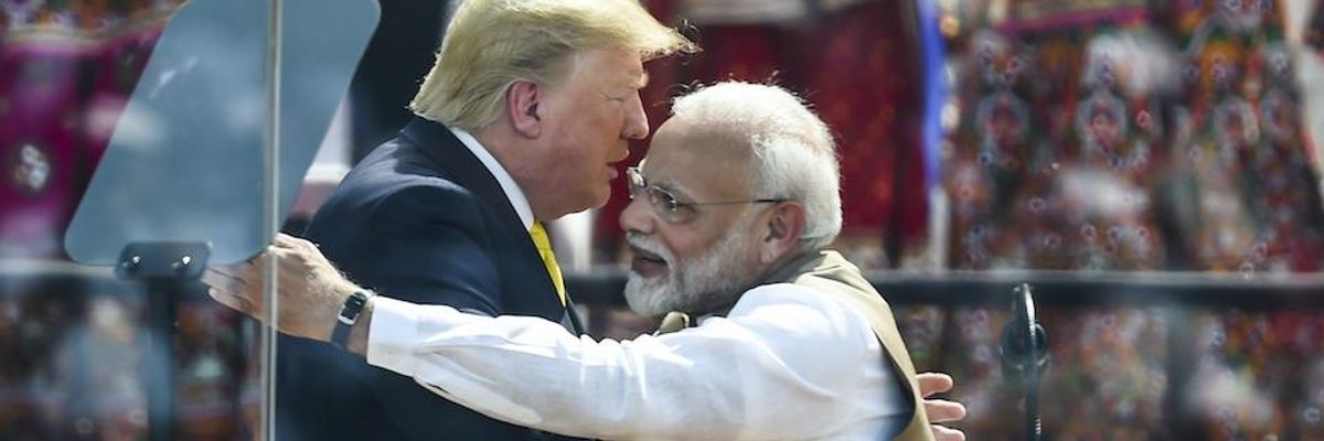 'The Worst Kind of Fascists': Trump Visits Modi's India and Announces $3 Billion Arms Deal