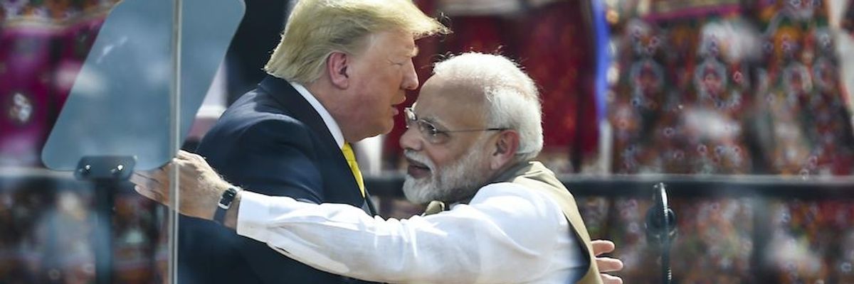 'The Worst Kind of Fascists': Trump Visits Modi's India and Announces $3 Billion Arms Deal