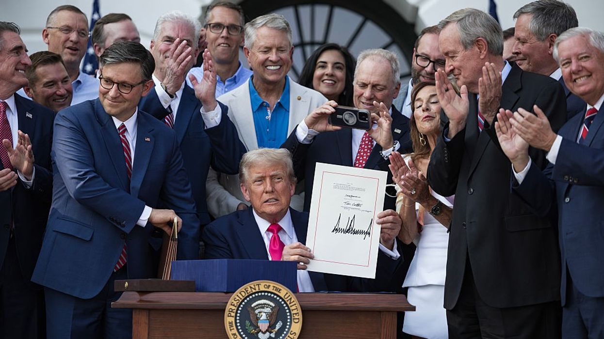 U.S. President Donald Trump signs the so-called One Big Beautiful Bill Act