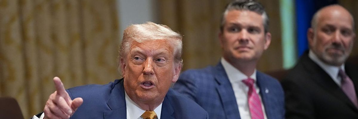 Trump Gets Testy With Reporter Over Epstein Case as House Dems Demand Answers From DOJ