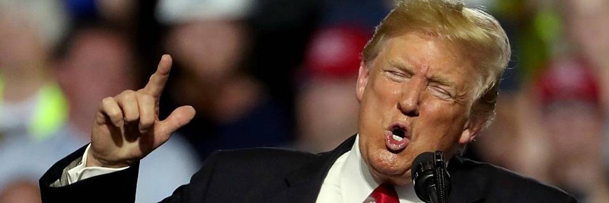 After "Creepy" Trump Mocks Entire #MeToo Movement, Warren Declares: "You Don't Scare Us. Women Fight Back."