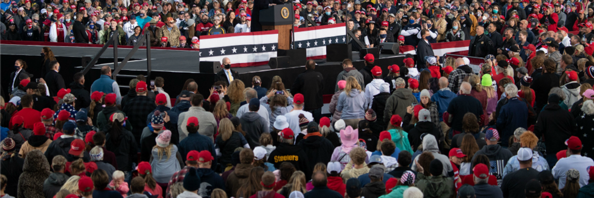 Where the President Goes, Coronavirus Follows: Analysis Shows Spike in Covid-19 Cases After Numerous Trump Rallies