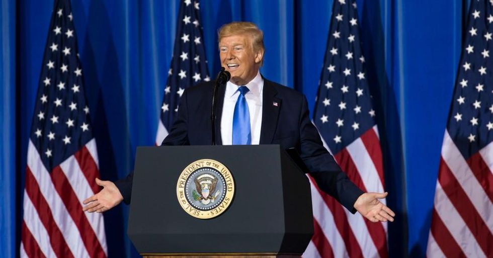 U.S. President Donald Trump speaks during a press conference after the G-20 Summit on June 29, 2019 in Osaka, Japan. (Photo: Tomohiro Ohsumi/Getty Images)