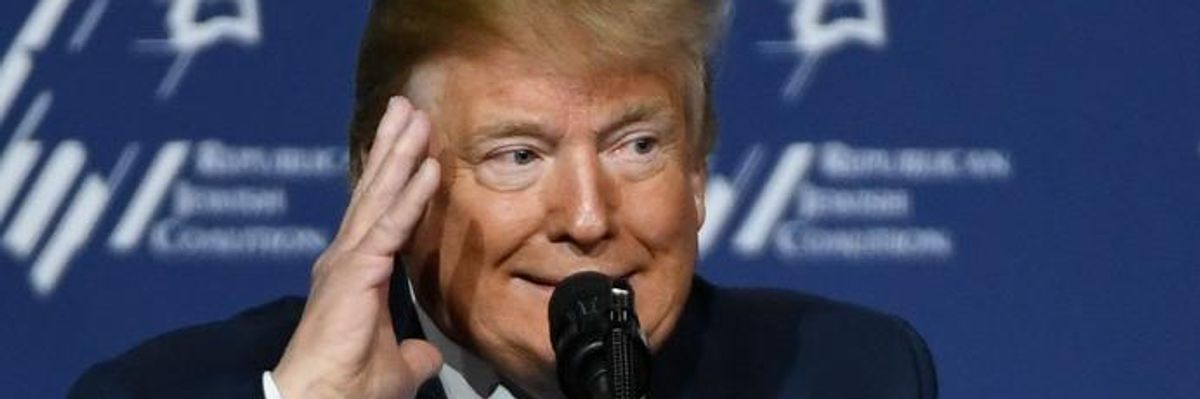 Threatening 'Swift' Retaliation if US, Israel, or Allies Probed, Trump Celebrates ICC's Rejected War Crimes Probe as 'Major International Victory'