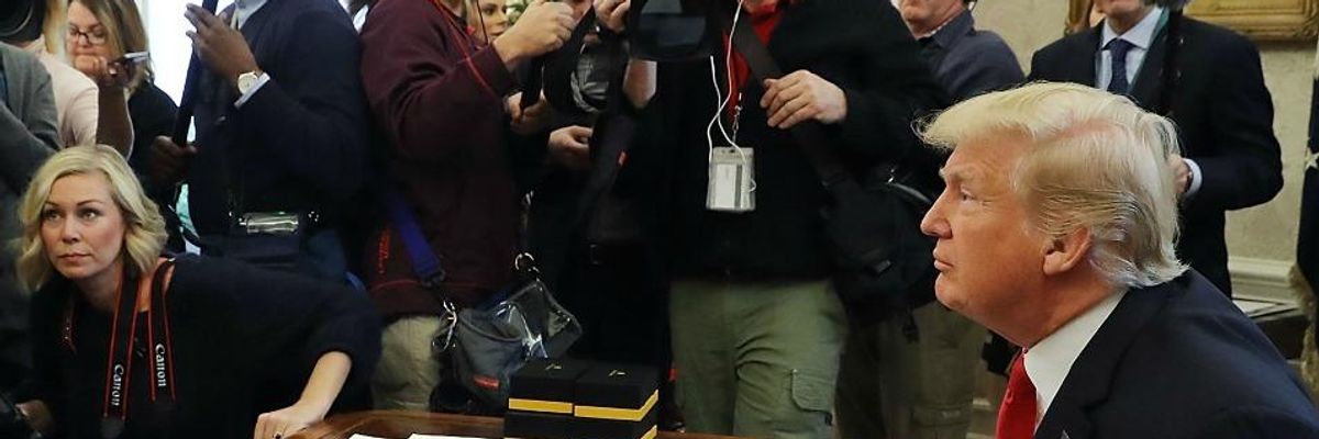 Lawyer Immediately Claws Back Trump's Offer to Answer Mueller Questions "Under Oath"