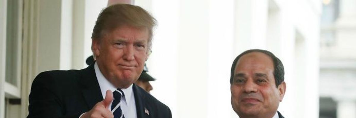 Egypt Responds to Trump's Lifting of Military Aid Ban by Sentencing 75 Anti-Coup Protesters to Death