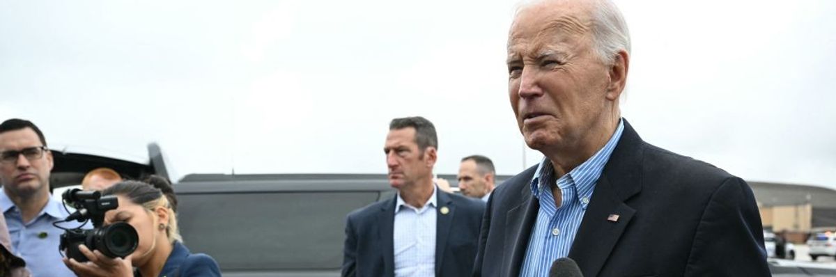 U.S. President Joe Biden at Joint Base Andrews