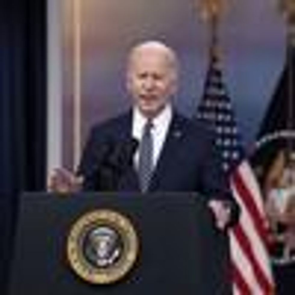 U.S. President Joe Biden delivers remarks on gas prices in the United States from the South Court Auditorium of the White House on March 31, 2022 in Washington, D.C.