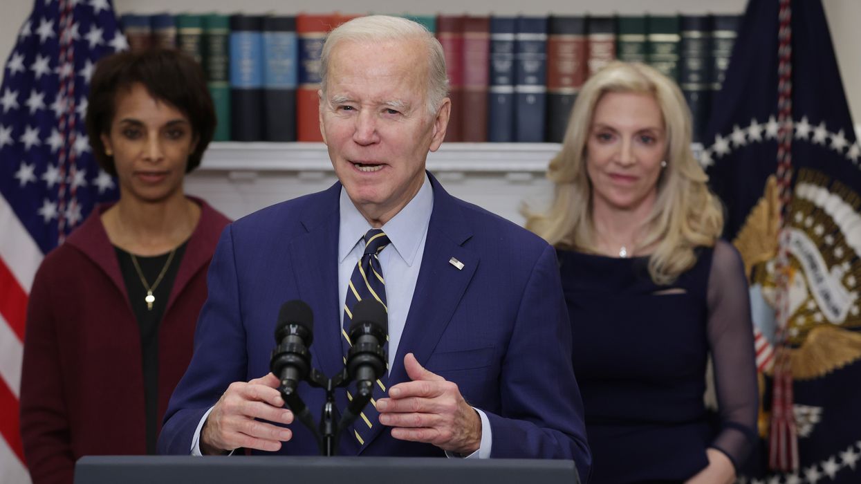U.S. President Joe Biden delivers remarks on the February jobs report