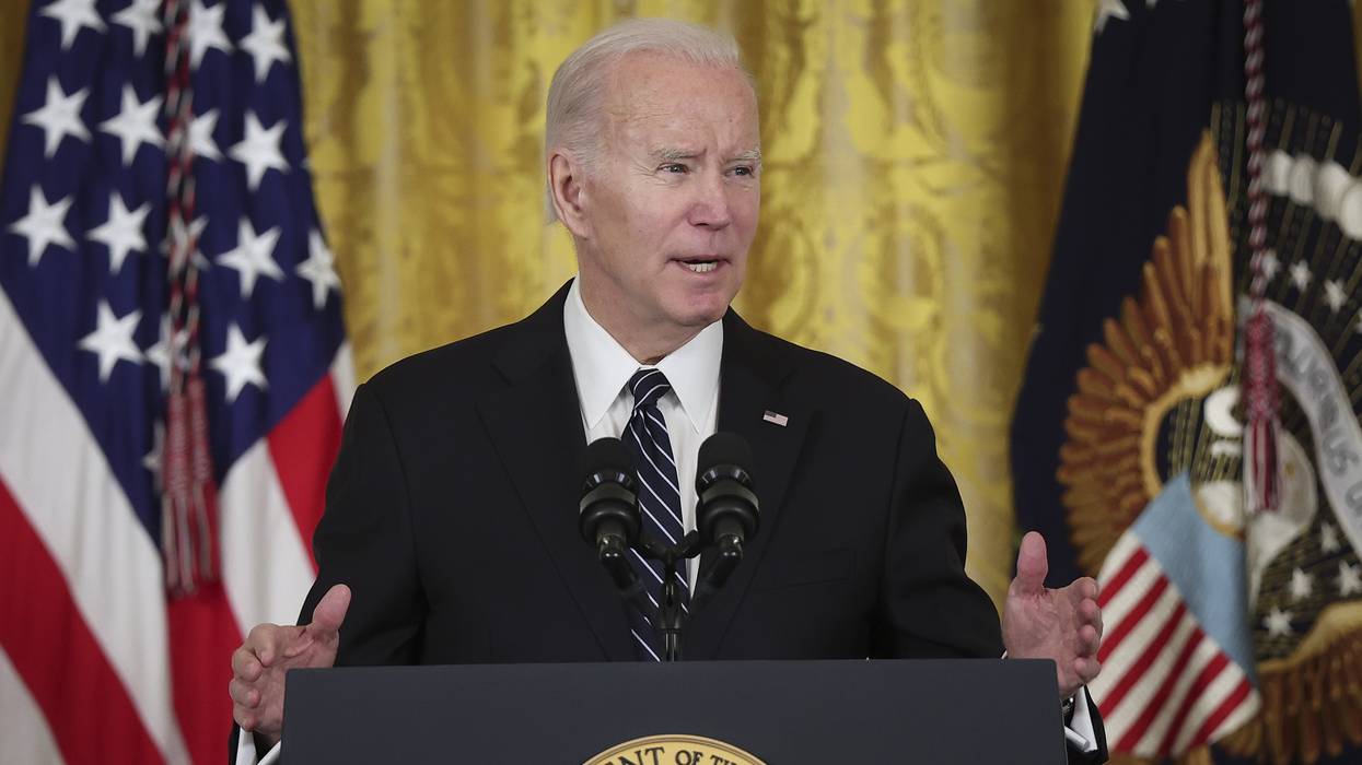 U.S. President Joe Biden formally announces Julie Su as his nominee to be the next secretary of Labor during an event in the East Room of the White House on March 1, 2023.
