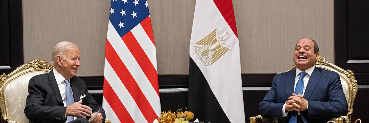 U.S. President Joe Biden meets with Egyptian President Abdel Fattah el-Sisi