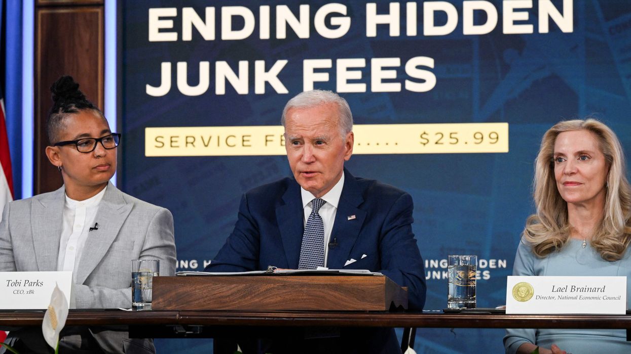 U.S. President Joe Biden speaks about protecting consumers from junk fees