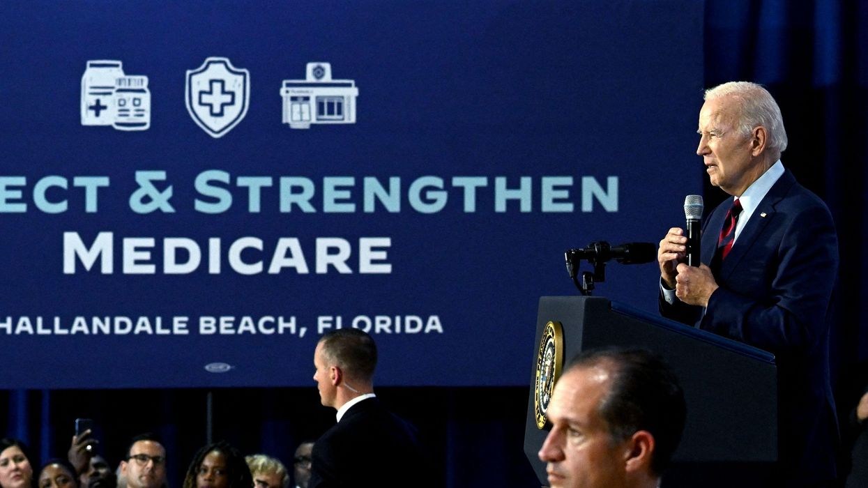 U.S. President Joe Biden speaks about protecting Medicare