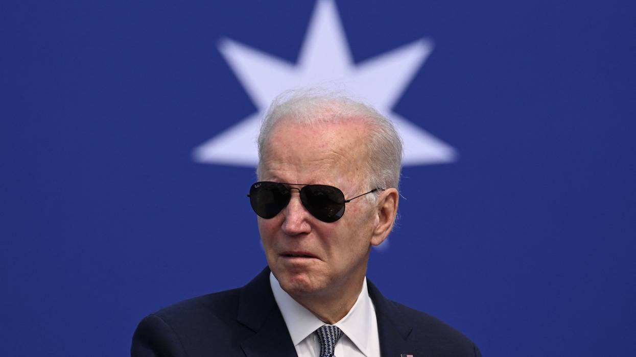 U.S. President Joe Biden speaks at a press conference on March 13, 2023 at Naval Base Point Loma in San Diego California.