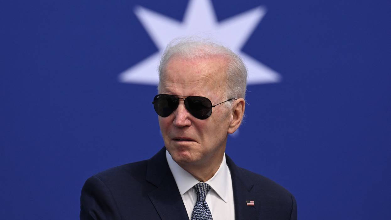 U.S. President Joe Biden speaks at a press conference on March 13, 2023 at Naval Base Point Loma in San Diego California.
