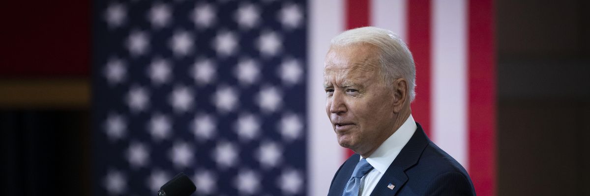 U.S. President Joe Biden speaks in Philadelphia on July 13, 2021.