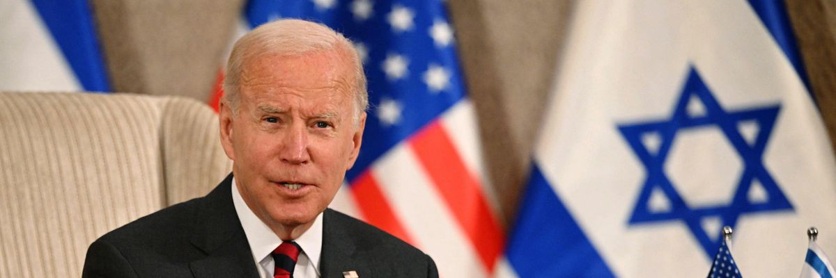 U.S. President Joe Biden speaks with Israel's prime minister