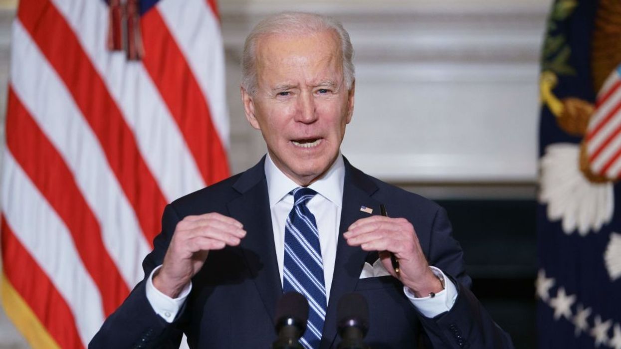 U.S. President Joe Biden speaks