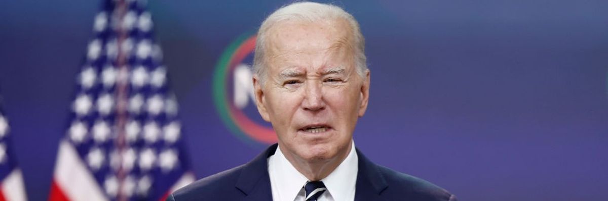 U.S. President Joe Biden speaks