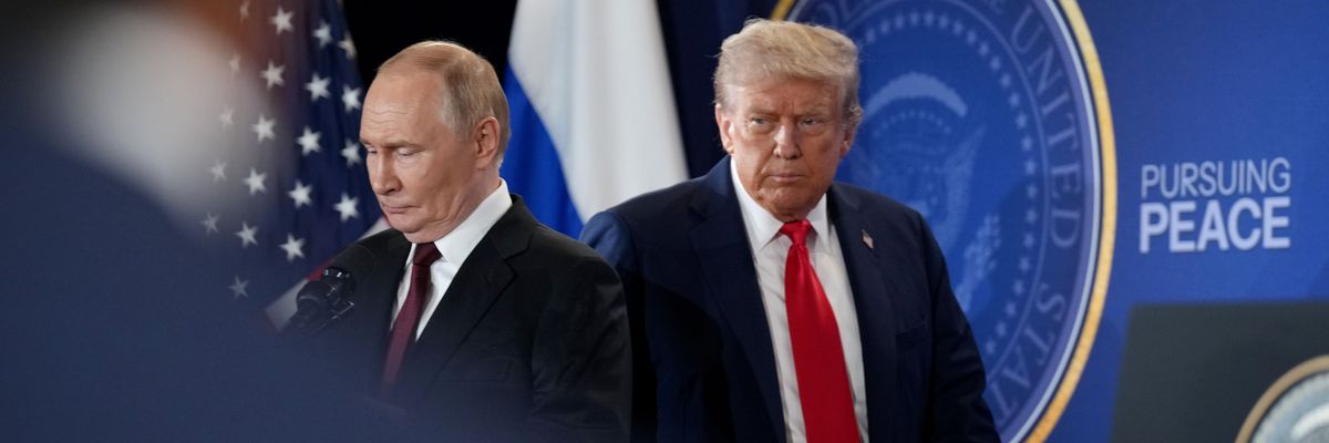 U.S. President Trump And Russian President Putin Meet On War In Ukraine At U.S. Air Base In Alaska