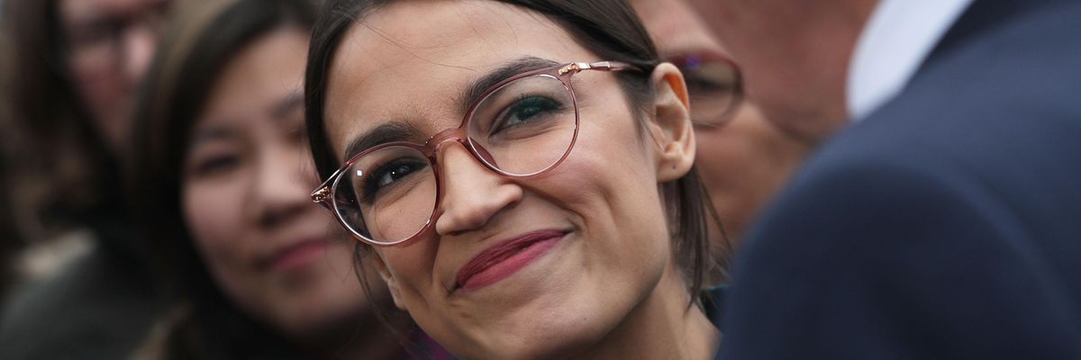 'Ah, Yes,' Says Ocasio-Cortez of Trump After Jab at Green New Deal, 'A Man Who Can't Even Read Briefings Written in Full Sentences'