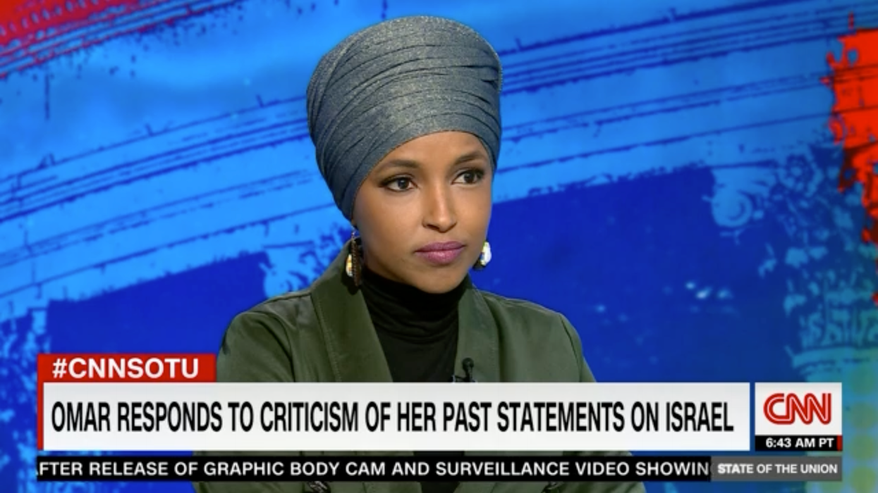 U.S. Rep. Ilhan Omar (D-Minn.) appeared on CNN's "State of the Union" on January 29, 2023.