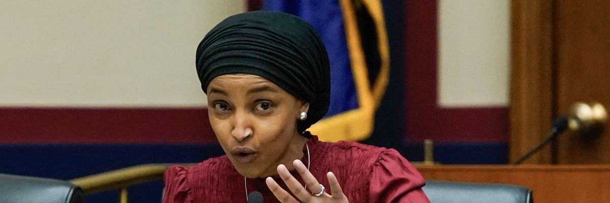 U.S. Rep. Ilhan Omar (D-Minn.) questions witnesses