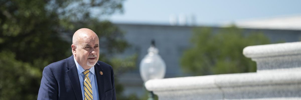 U.S. Rep. Mark Pocan (D-Wis.) walks up the House steps at the Capitol on June 17, 2021.
