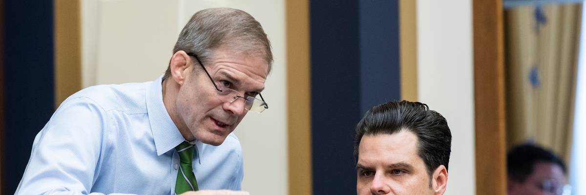 U.S. Reps. Jim Jordan (R-Ohio) and Matt Gaetz (R-Fla.)