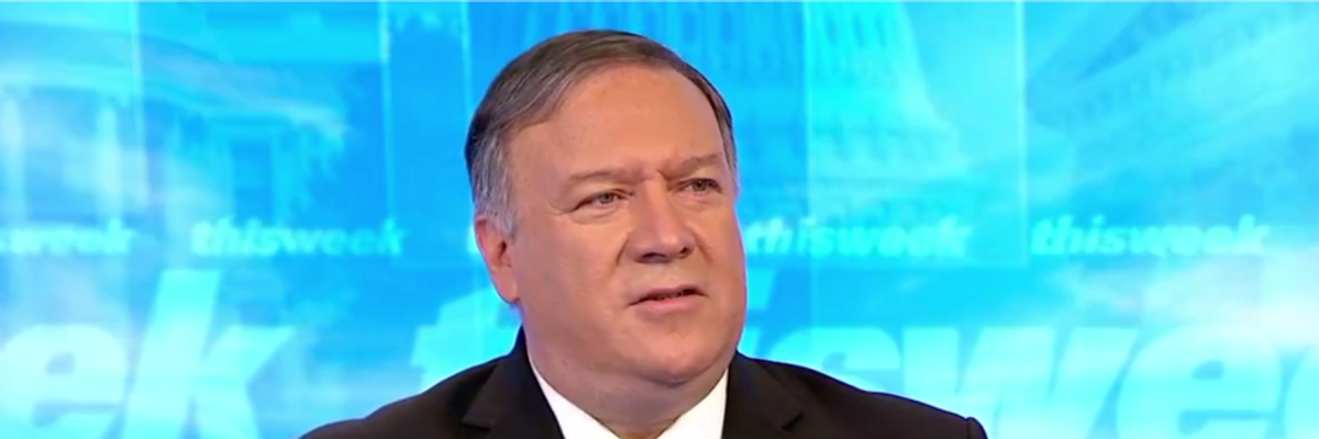 Despite International Law Which Would Make It Illegal, Pompeo Claims US Attack on Venezuela "Would Be Lawful"
