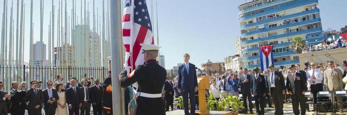 US Raises Flag in Cuba After 54 Years, but 'Signs of Mistrust Linger'