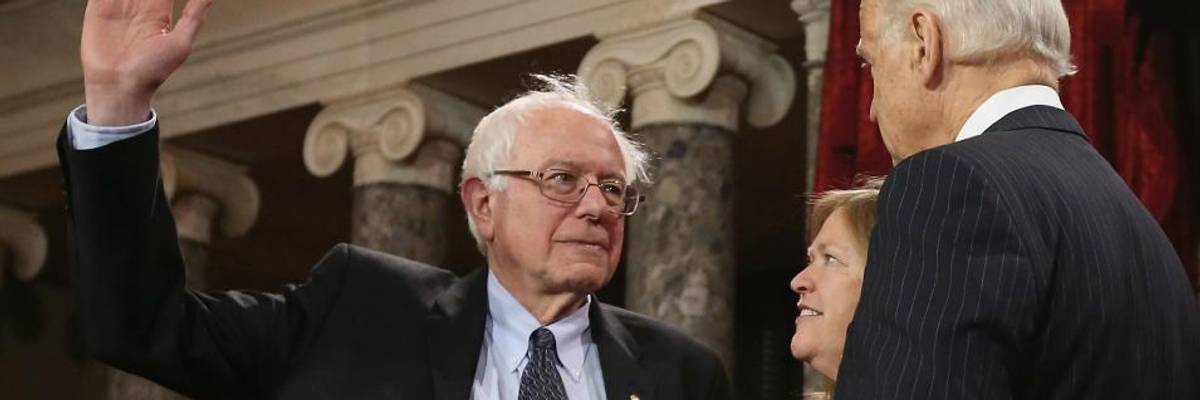 Biden 'A Good Friend of Mine,' Says Sanders, But Not Much 'Question About Who's More Progressive'